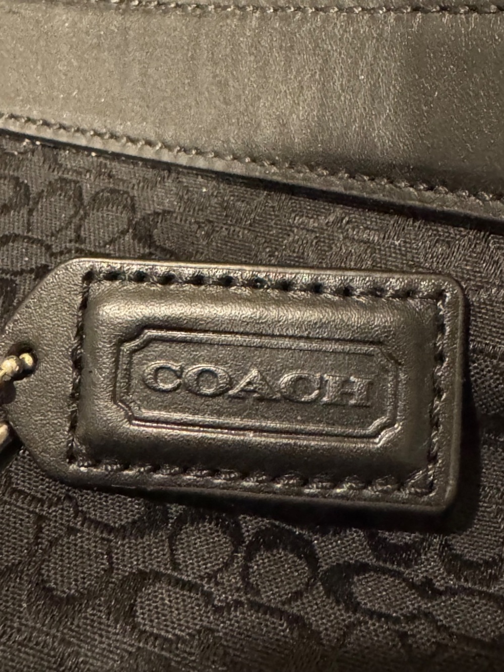 NWT Coach F77013 XL Signature C Duffle Travel Bag w/ Strap, Padlock & Key - Picture 7 of 16